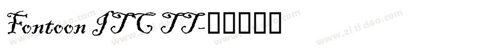 Fontoon ITC TT字体转换
